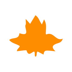 Leaf clip art design on plain white transparent isolated background for card, shirt, hoodie, sweatshirt, apparel, tag, mug, icon, poster or badge