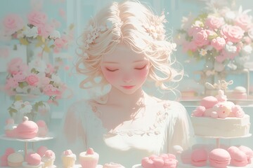 スイーツと少女