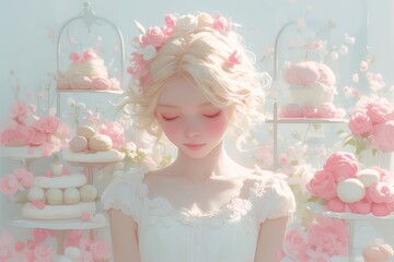 スイーツと少女