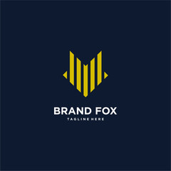 geometric fox vector logo