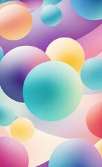 abstract background with colorful balloons