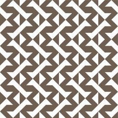 a pattern of geometric shapes with arrows on a brown background.