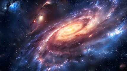 E-9pic cosmic journey through swirling galaxies and nebulae