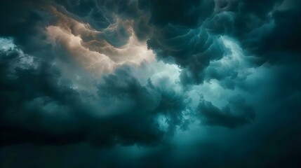 Dark sky cloud background - Slow motion epic storm