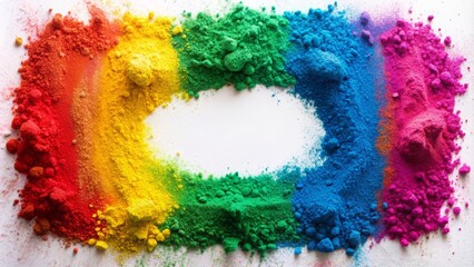 Close-up of a colorful pow word sign on a white background, pow, word, sign, colorful, typography, vivid, vibrant, graphic