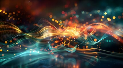 Virtual Wave series: Design composed of fractal waves