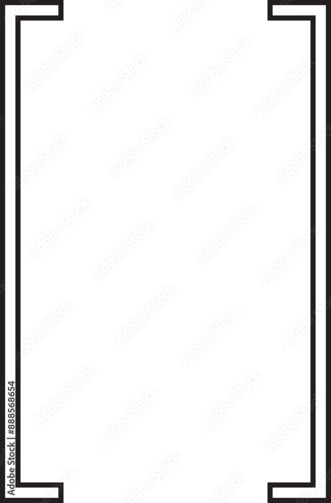 Fototapete square double braces. symmetric brackets pair, punctuation symbol for mathematics. frames for math i