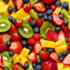 Obraz premium salad, fruits