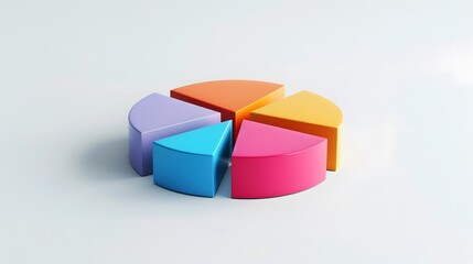 Fototapeta premium colorful infographic on white