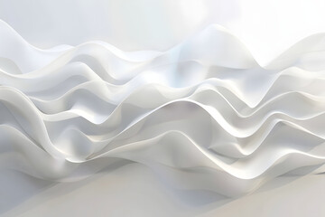 Fototapeta premium Abstract wavy background. gentle image of white waves. shadows from the light