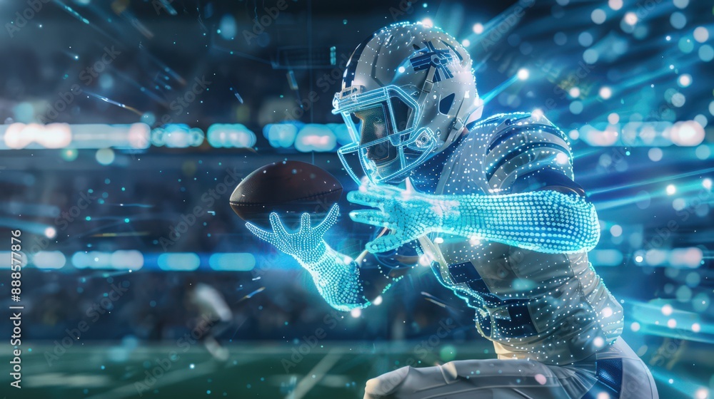 Poster discover ai's influence on sports analytics, where ai algorithms analyze player performance data to 