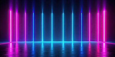 Dark abstract background with gradient blur, featuring blue-pink neon lights, blurred, abstract, background, gradient, dark