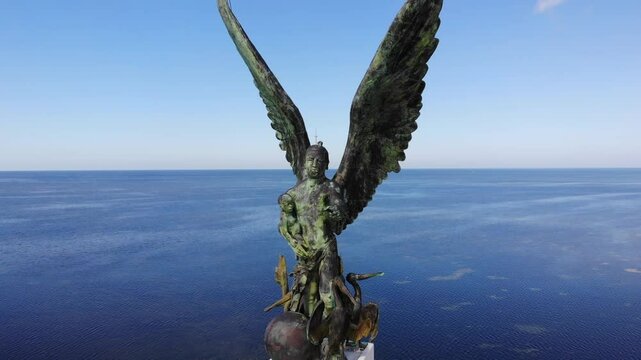 Dron toma a&eacute;rea Campeche M&eacute;xico Malec&oacute;n San Francisco 