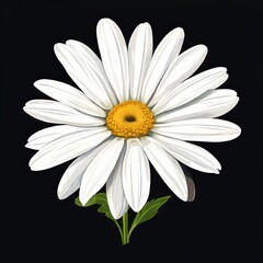 the AI Image Generator, daisy vintage illustration flower