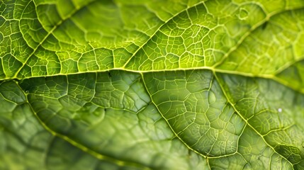 Fototapeta premium Close-up macro photography of green nature background