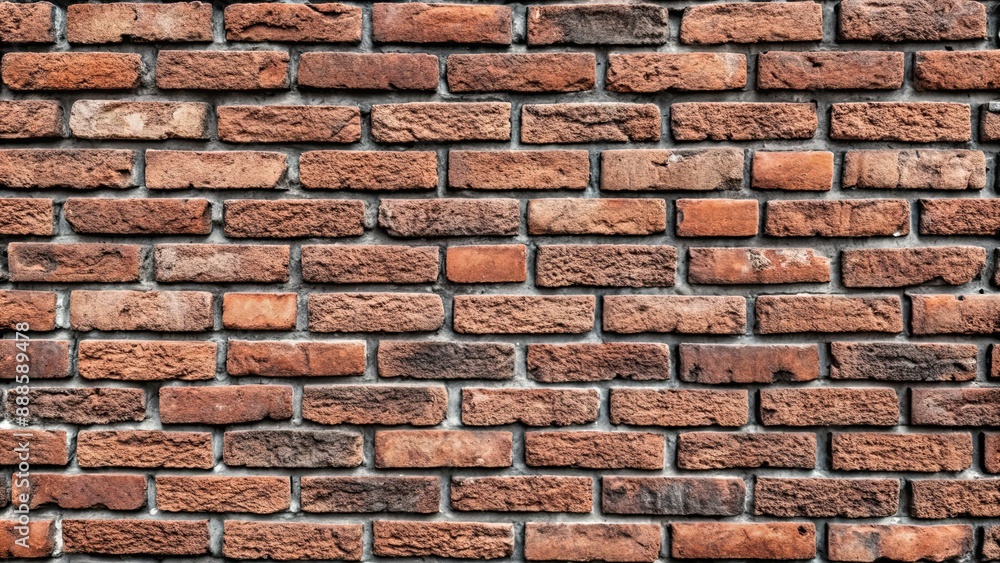 Poster Endless brickscape background texture for design projects, brick, seamless, texture, pattern, background, wall, architecture