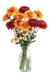 Obraz premium Colorful Bouquet of Dahlias