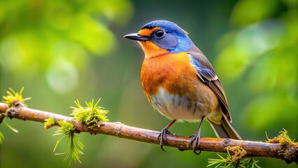 Fototapeta premium Bird perched elegantly on a tree branch, avian, nature, wildlife, outdoors, perched, feathers, tree, branch, wild, beauty, wings