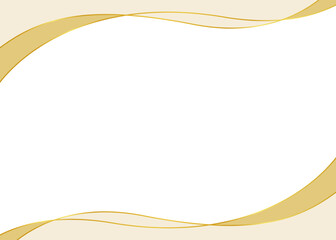 曲線のシンプルなフレーム、上品なフレーム	