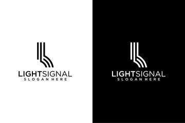 L Letter Signal logo icon Design vector template.eps