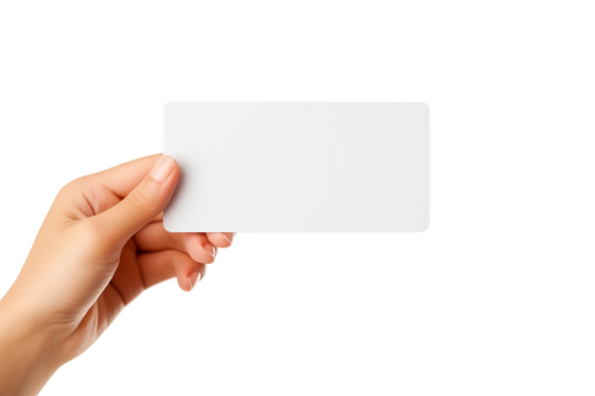 Digital Business Card Presentation On PNG Background