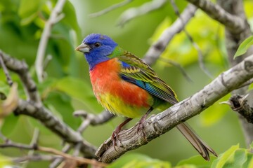 A Colorful Bird Perched on a Branch
