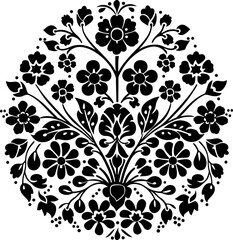 Hungarian embroidery pattern decoration