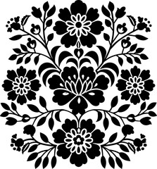 Hungarian embroidery pattern decoration
