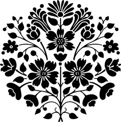 Hungarian embroidery pattern decoration