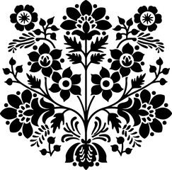 Hungarian embroidery pattern decoration