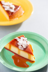 Decadent Tropical Fruit Spanish Coconut Flan