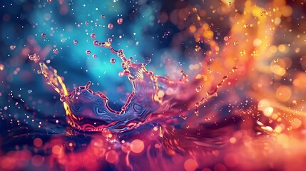 Bright liquid waves cascading in a rhythmic pattern against a black background. Bright liquid waves cascading in a rhythmic pattern against a black background. 