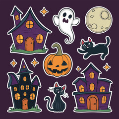 Halloween-themed illustrations
