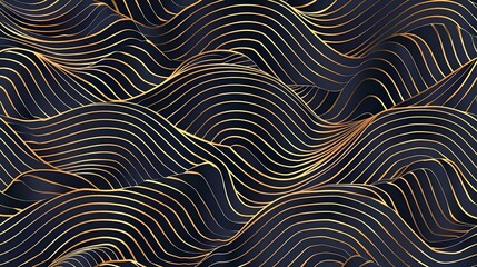 Luxury wavy pattern with Japanese style background