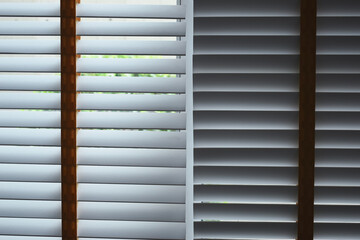 white window blinds in home, object for decorate interior of house