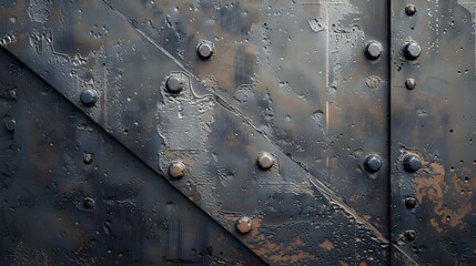 Steel plate texture highlighting strength and resilience