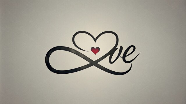 The black color creates a love heart within the infinity symbol Convey a message of gentle love Tattoo designs Tattoo designs