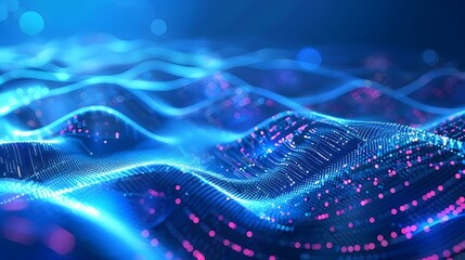 Futuristic technology background with digital glowing effect