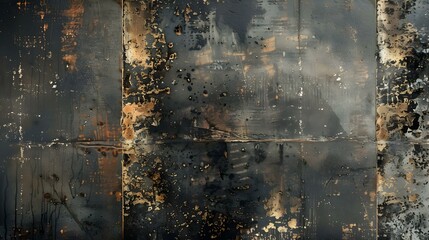 Industrial allure: Metallic textures gleaming