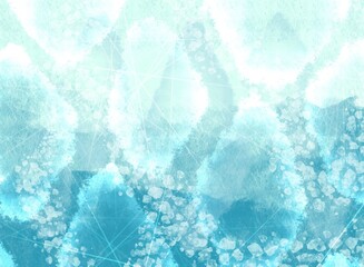 氷山のような氷とひび割れのイメージ背景素材