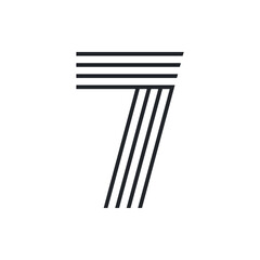 Monogram 7. Number 7. Number 7 design logo. Monogram letter mark 7 logo design. Monogram design vector logo. Monogram number 7 logo design. Simple number 7 monogram. Monogram 7 design logo.
