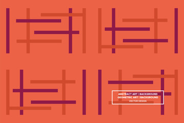 Rectangle Shapes Orange and Red Colors Modern Abstract Background Geometric Background