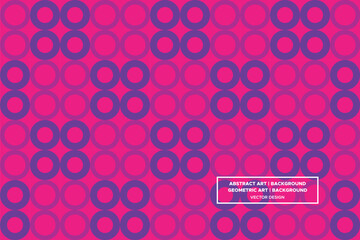 Circle Shapes Purple and Red Colors Geometric Pattern Abstract Pattern Seamless Pattern