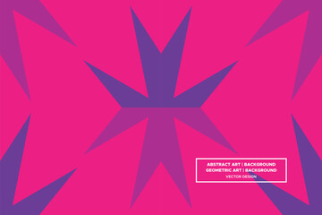 Star Shapes Purple and Red Colors Modern Abstract Background Geometric Background