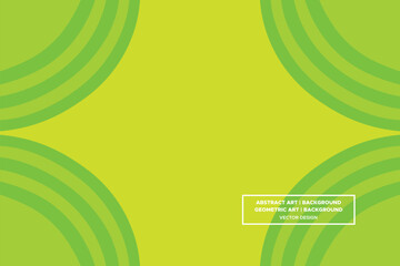 Circular Circle Shapes Green and Yellow Colors Modern Abstract Background Geometric Background