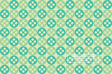 Circle Shapes Green Colors Geometric Pattern Abstract Pattern Seamless Pattern