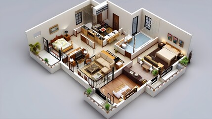 3d floor plan home design