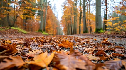 Hiking under a canopy of crunchy leaves, Crunchy, Canopy, Hiking