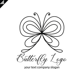 Butterfly logo vector