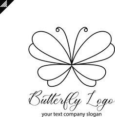 Butterfly logo vector